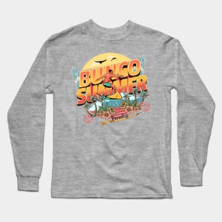 Bunco Summer Surfer Bunco Dice Game Long Sleeve T-Shirt